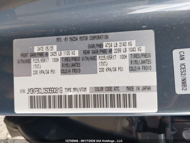 JM3KFBCL0S0690819 Mazda Cx-5 Preferred