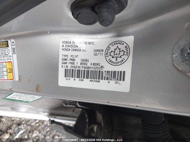 Aukcja sprzedaży 2011 Honda Civic Se, vin: 2HGFA1F66BH102010, numer aukcji: 12706097