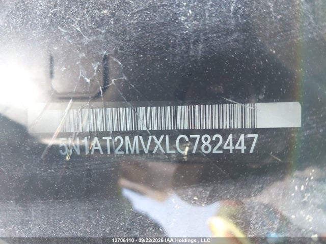5N1AT2MVXLC782447 Nissan Rogue S/sl/sv