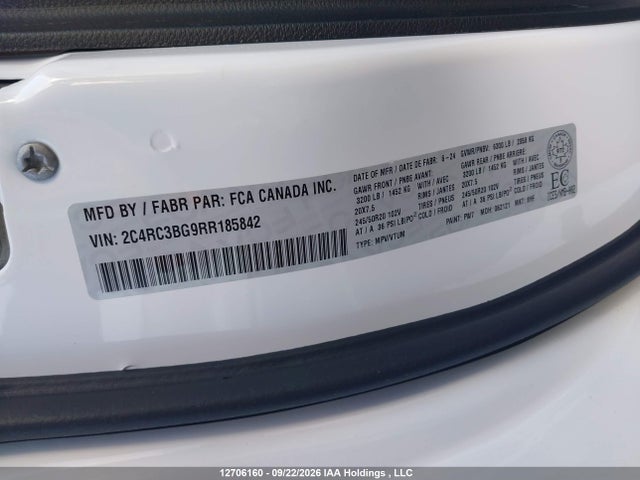 Chrysler Pacifica 2024 2C4RC3BG9RR185842 Image 9