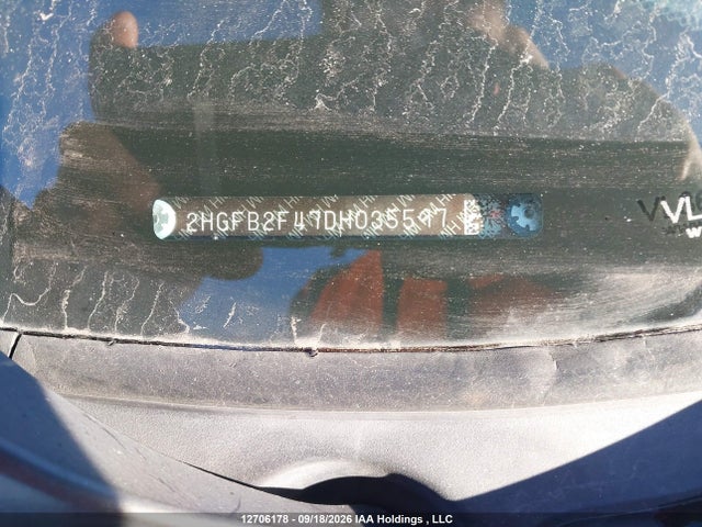 Продажа на аукционе авто 2013 Honda Civic Lx, vin: 2HGFB2F47DH035597, номер лота: 12706178