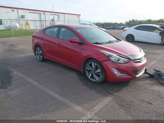 12706197 :رقم المزاد ، KMHDH4AH0FU264418 vin ، 2015 Hyundai Elantra Gls مزاد بيع