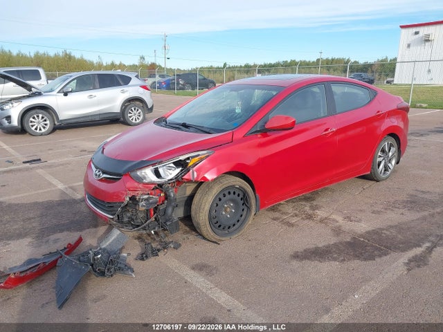 12706197 :رقم المزاد ، KMHDH4AH0FU264418 vin ، 2015 Hyundai Elantra Gls مزاد بيع