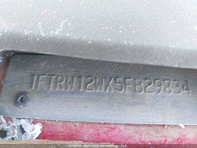 2005 Ford F150 Supercrew მანქანა იყიდება აუქციონზე, vin: 1FTRW12WX5FB29834, აუქციონის ნომერი: 12706233