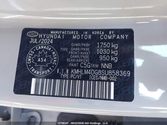 Продажа на аукционе авто 2025 Hyundai Elantra Essential, vin: KMHLM4DG8SU858369, номер лота: 12706247