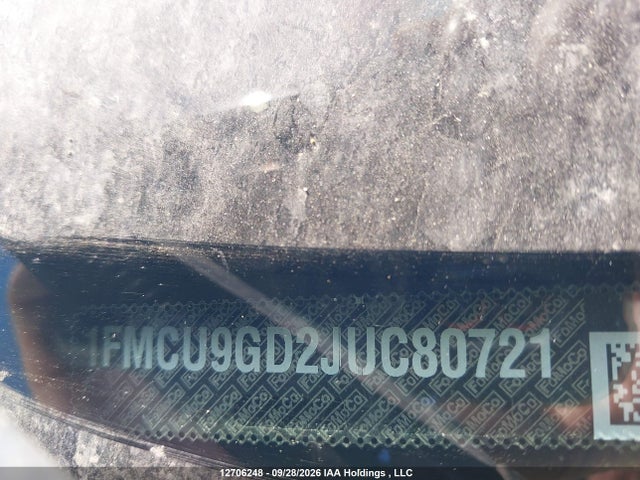 Ford ESCAPE SE 2018 1FMCU9GD2JUC80721 Image 9