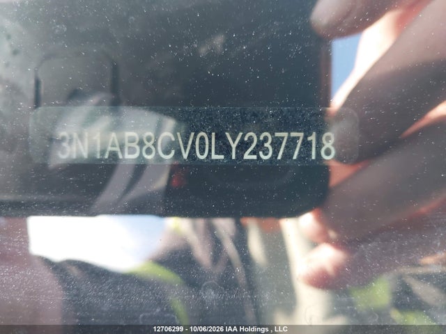 12706299 :رقم المزاد ، 3N1AB8CV0LY237718 vin ، 2020 Nissan Sentra Sv مزاد بيع