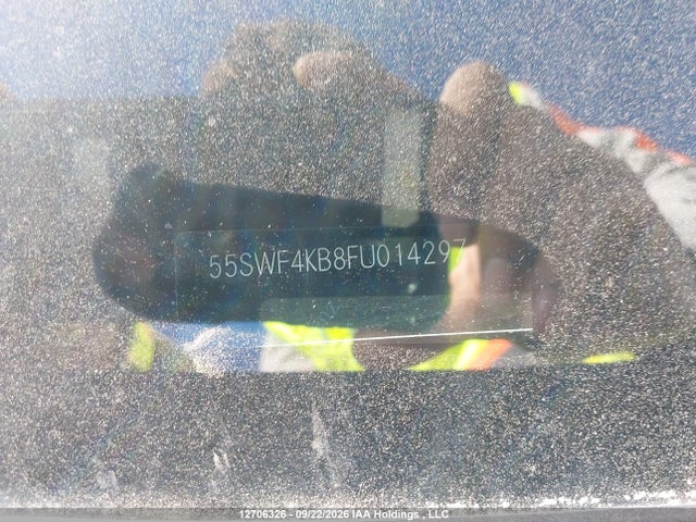 12706326 :رقم المزاد ، 55SWF4KB8FU014297 vin ، 2015 Mercedes-benz C 300 4matic مزاد بيع