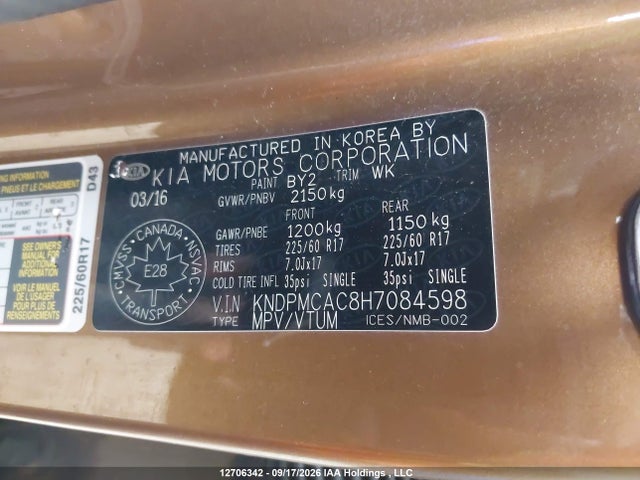 KIA Sportage Lx Awd 2017 KNDPMCAC8H7084598 Image 18