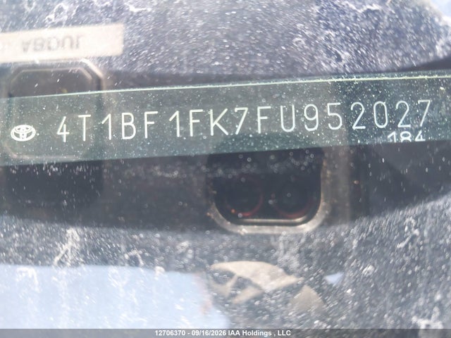 4T1BF1FK7FU952027 Toyota Camry Le/xle/se/xse