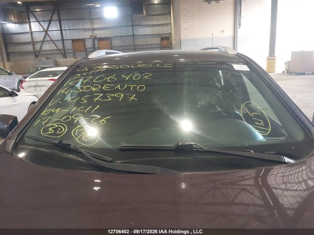 12706402 :رقم المزاد ، 5XYKT4A76EG457397 vin ، 2014 Kia Sorento Lx مزاد بيع