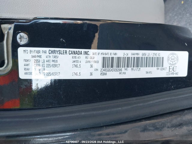 12706407 :رقم المزاد ، 2C4RDGBGXER282806 vin ، 2014 Dodge Grand Caravan Se/sxt مزاد بيع
