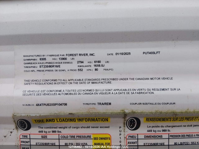 Palomino Puma 2025 4X4TPUS2XSP104708 Image 9