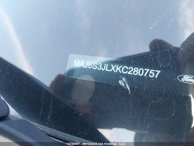 Aukcja sprzedaży 2019 Ford Ecosport Ses, vin: MAJ6S3JLXKC280757, numer aukcji: 12706507