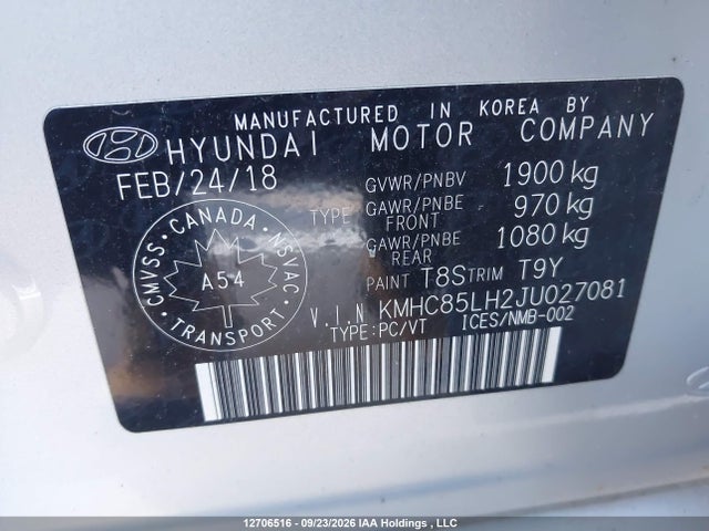 Hyundai Ioniq Ev Se 2018 KMHC85LH2JU027081 Image 19