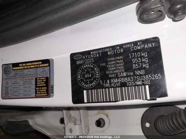 Hyundai Venue Essential 2025 KMHRB8A37SU385265 Image 17