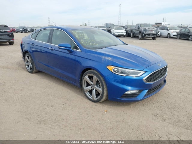 12706584 :رقم المزاد ، 3FA6P0VP9JR112590 vin ، 2018 Ford Fusion Sport مزاد بيع