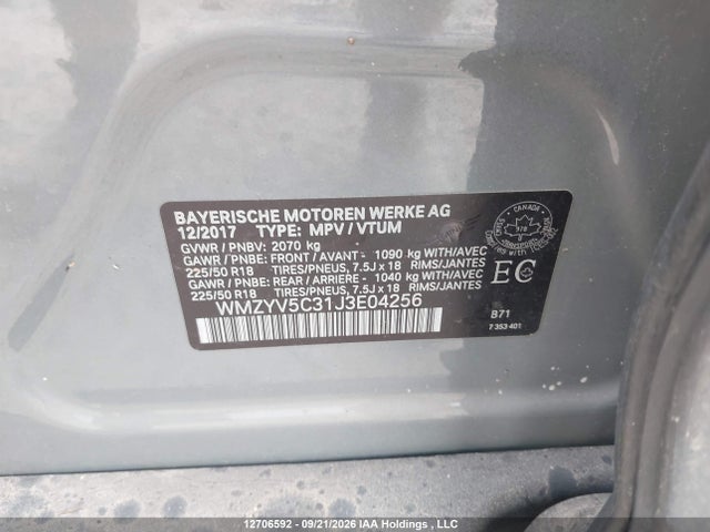WMZYV5C31J3E04256 Mini Cooper Countryman All4
