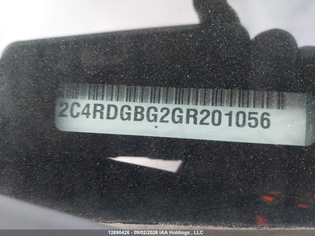 2016 Dodge Grand Caravan Se/sxt მანქანა იყიდება აუქციონზე, vin: 2C4RDGBG2GR201056, აუქციონის ნომერი: 12690426