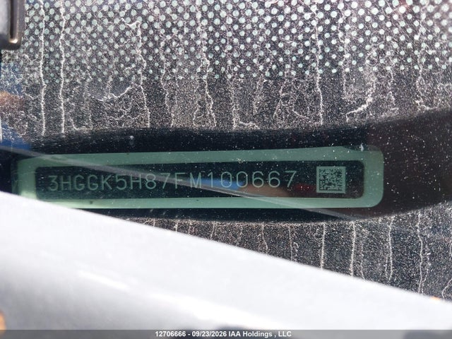 2015 Honda Fit Ex/ex-l Navi მანქანა იყიდება აუქციონზე, vin: 3HGGK5H87FM100667, აუქციონის ნომერი: 12706666