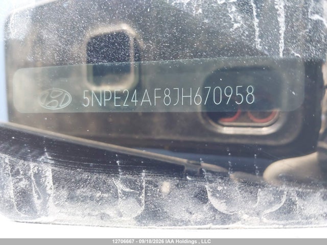 12706667 :رقم المزاد ، 5NPE24AF8JH670958 vin ، 2018 Hyundai Sonata Se مزاد بيع
