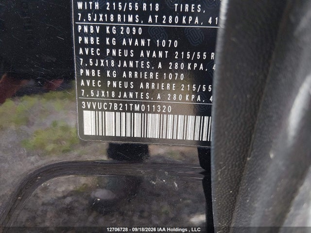 12706728 :رقم المزاد ، 3VVUC7B21TM011320 vin ، 2026 Volkswagen Taos Se مزاد بيع