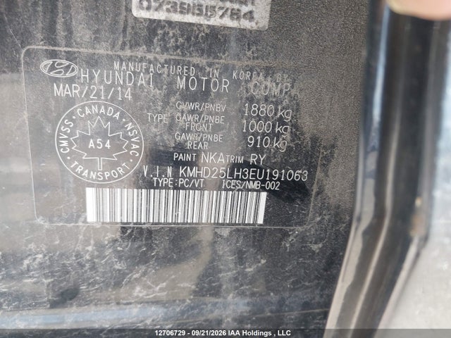 KMHD25LH3EU191063 Hyundai ELANTRA GT