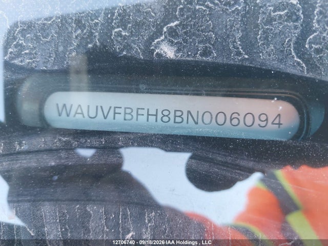 12706740 :رقم المزاد ، WAUVFBFH8BN006094 vin ، 2011 Audi A5 Prestige مزاد بيع