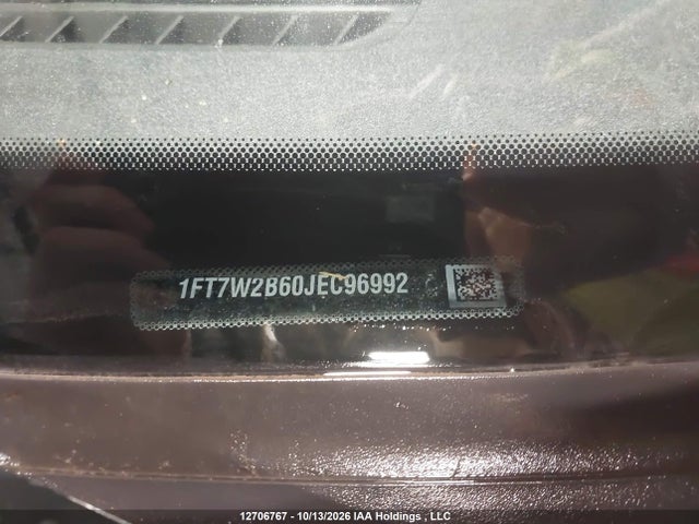 2018 Ford F-250 Xlt მანქანა იყიდება აუქციონზე, vin: 1FT7W2B60JEC96992, აუქციონის ნომერი: 12706767