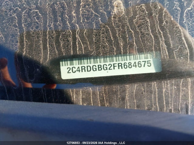 12706853 :رقم المزاد ، 2C4RDGBG2FR684675 vin ، 2015 Dodge Grand Caravan مزاد بيع