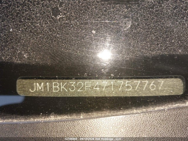 12706885 :رقم المزاد ، JM1BK32F471757767 vin ، 2007 Mazda 3 I مزاد بيع