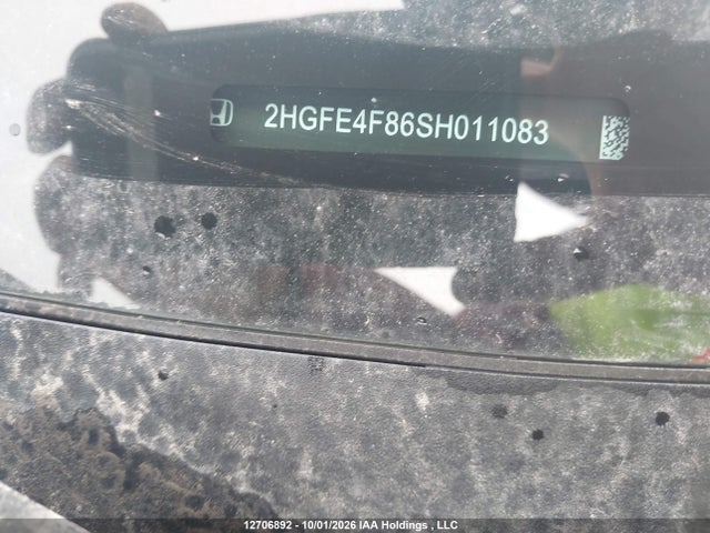 2025 Honda Civic მანქანა იყიდება აუქციონზე, vin: 2HGFE4F86SH011083, აუქციონის ნომერი: 12706892