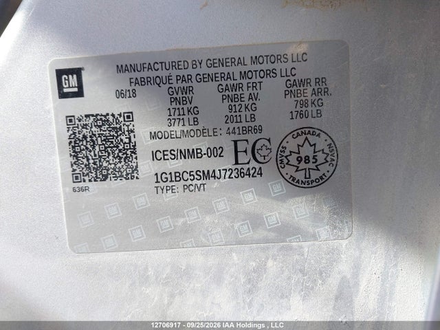 Chevrolet Cruze Ls Auto 2018 1G1BC5SM4J7236424 Image 19