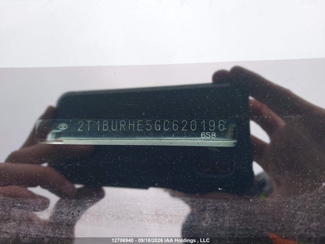 Aukcja sprzedaży 2016 Toyota Corolla Le, vin: 2T1BURHE5GC620196, numer aukcji: 12706940