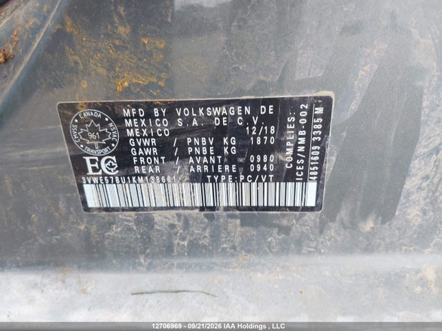 Volkswagen JETTA SEL 2019 3VWE57BU1KM138661 Image 9