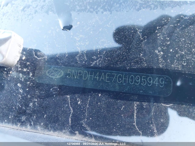 12706988 :رقم المزاد ، 5NPDH4AE7CH095949 vin ، 2012 Hyundai Elantra Gl مزاد بيع