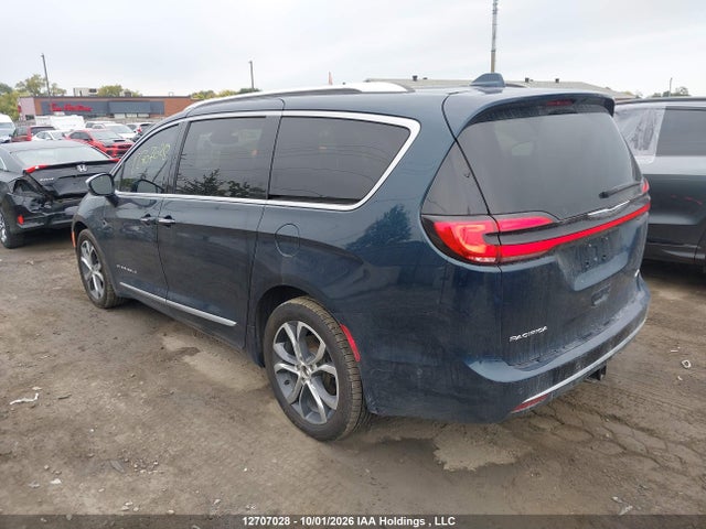 12707028 :رقم المزاد ، 2C4RC3PG2NR124383 vin ، 2022 Chrysler Pacifica Pinnacle Awd مزاد بيع