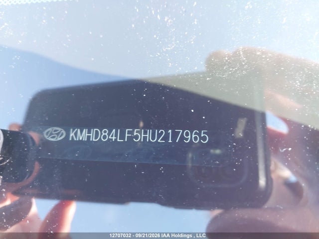 12707032 :رقم المزاد ، KMHD84LF5HU217965 vin ، 2017 Hyundai Elantra Gls مزاد بيع