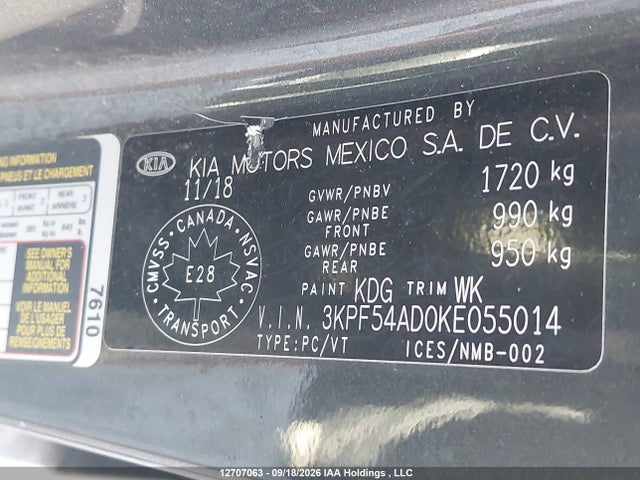 KIA FORTE EX 2019 3KPF54AD0KE055014 Image 9