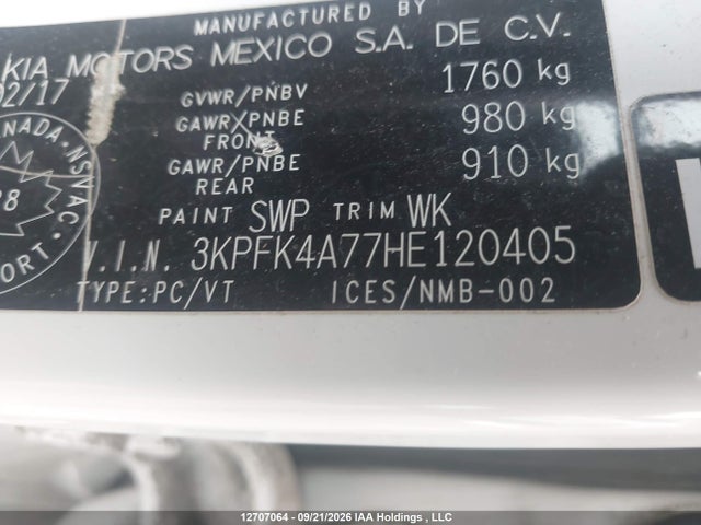 KIA FORTE LX 2017 3KPFK4A77HE120405 Image 9