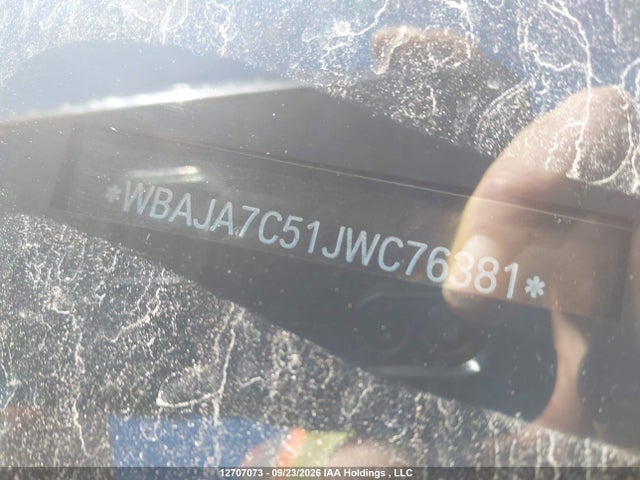 Продаж на аукціоні авто 2018 Bmw 530i Xdrive, vin: WBAJA7C51JWC76381, номер лоту: 12707073