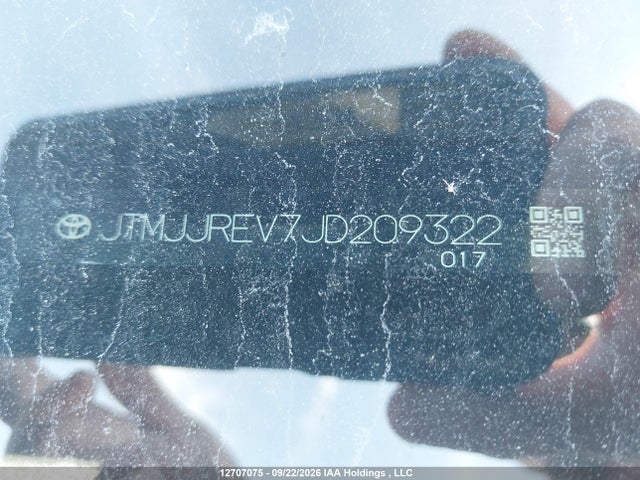 JTMJJREV7JD209322 Toyota Rav4 Hybrid Se