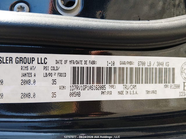 Aukcja sprzedaży 2010 Dodge Ram 1500, vin: 1D7RV1GP1AS162085, numer aukcji: 12707077