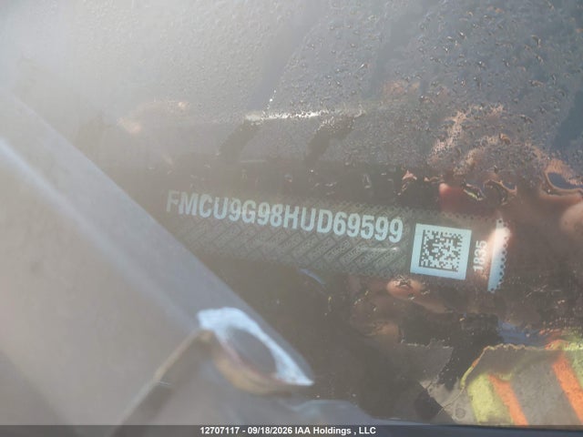 Продаж на аукціоні авто 2017 Ford Escape Se, vin: 1FMCU9G98HUD69599, номер лоту: 12707117