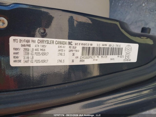 Aukcja sprzedaży 2013 Dodge Grand Caravan Se, vin: 2C4RDGBG8DR701279, numer aukcji: 12707174