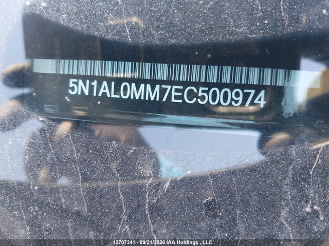 Продаж на аукціоні авто 2014 Infiniti Qx60, vin: 5N1AL0MM7EC500974, номер лоту: 12707241