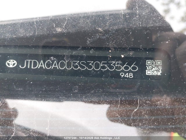 JTDACACU3S3053566 Toyota Prius Se/xse/xse Premium