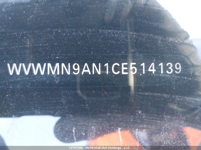 Продажа на аукционе авто 2012 Volkswagen Cc Sportline, vin: WVWMN9AN1CE514139, номер лота: 12707288