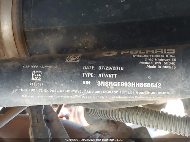 Polaris General 1000 Eps 2017 3NSRGE993HH868642 Image 9