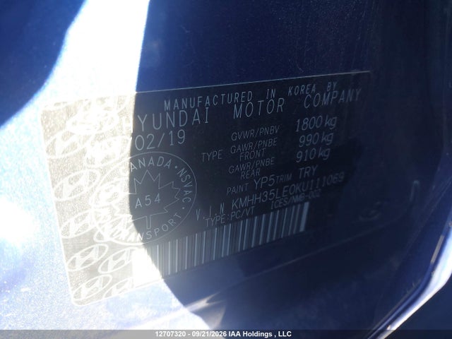 Hyundai ELANTRA GT 2019 KMHH35LE0KU111069 Image 19